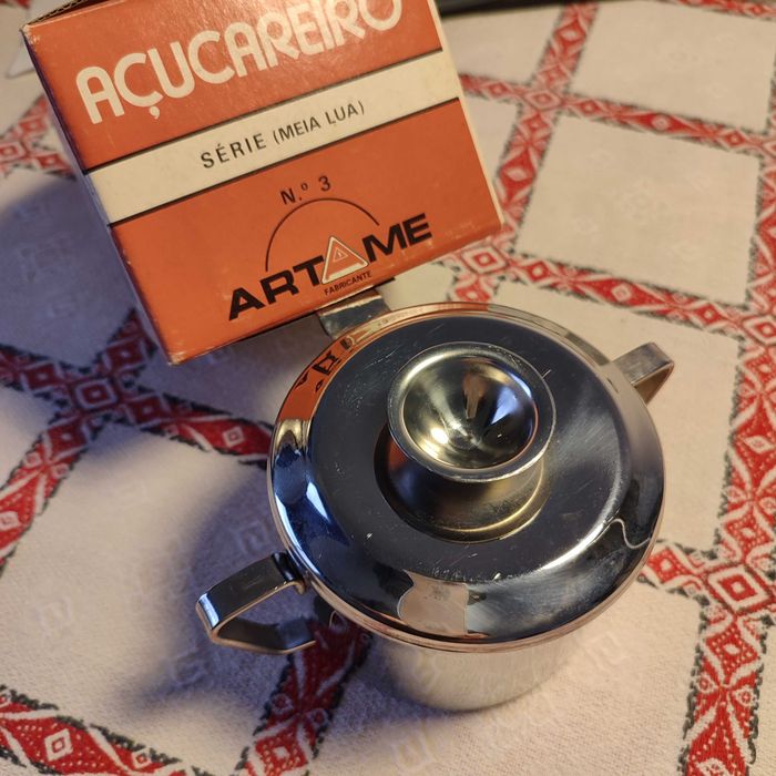 2 unidades Açucareiros inox NOVOS - Fabricados em Portugal