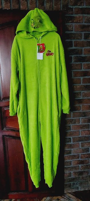 Przebranie kostium Grinch karnawał dres