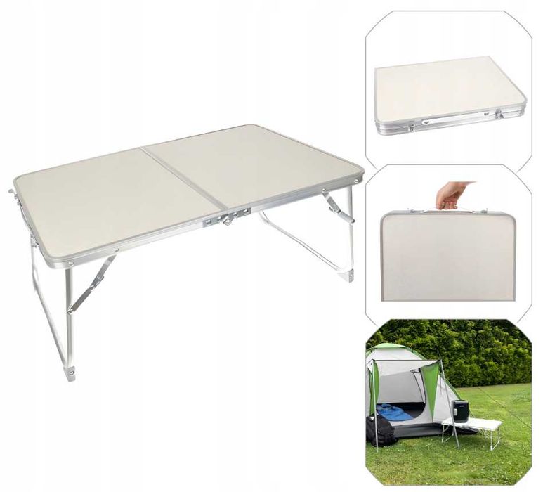 Stolik ogrodowy składany – przenośny stół walizka na piknik