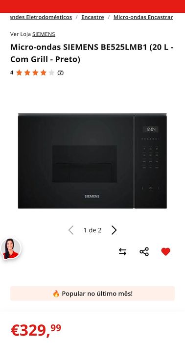 Micro-ondas SELADO Siemens BE525LMB1