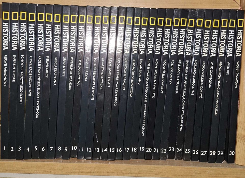 National Geographic Historia komplet 30 tomów Stan bardzo dobry