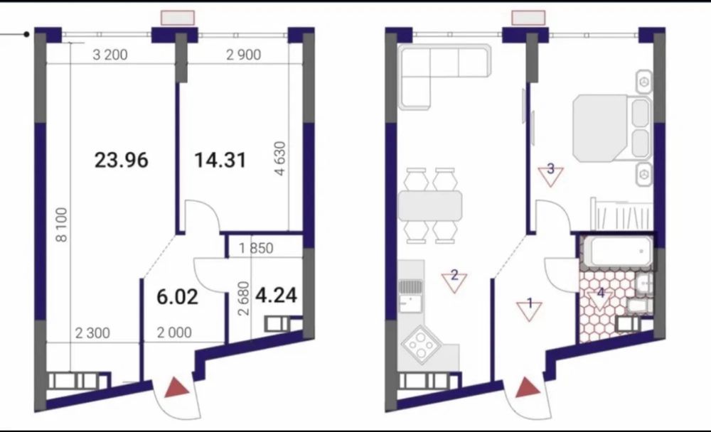 1-кімнатна квартира за адресою вул. Причальна (площа 49 м²) - Atlanta.ua - фото 2