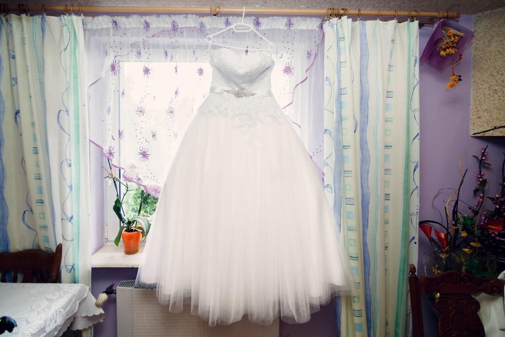 Piękna biała suknia ślubna Emmi Mariage r.38, Princessa,