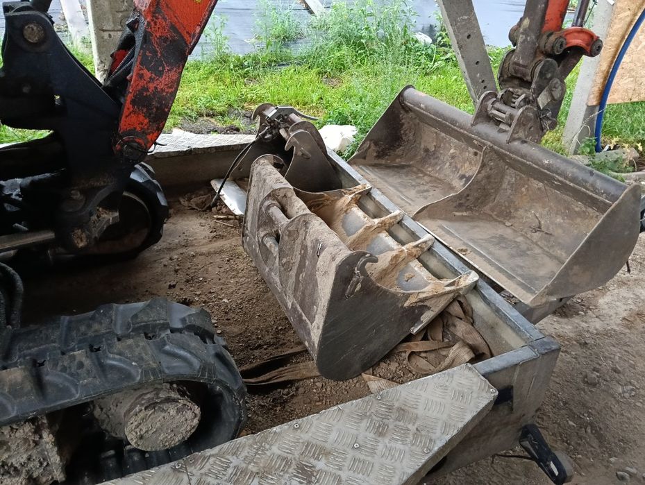 Minikoparka Kubota kx 41 3v plus przyczepa