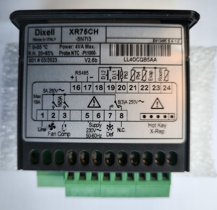 Controlador Dixell Emerson XR75CX- 3 Relés