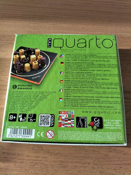 Quarto - Jogo de Tabuleiro