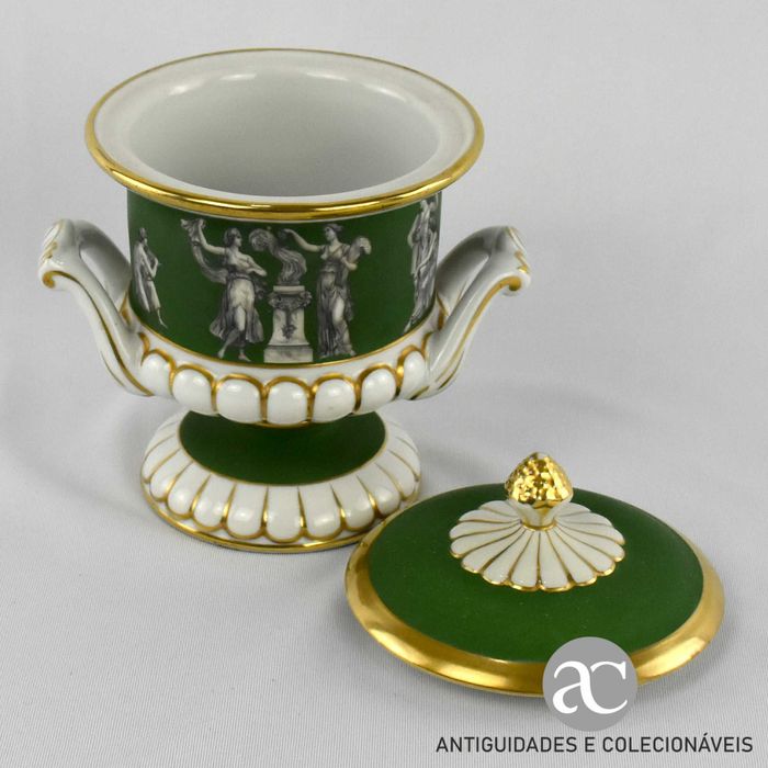 Urna com tampa porcelana Artibus