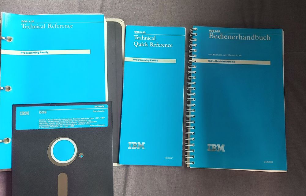 DOS 3.30 startdiskette & technical reference