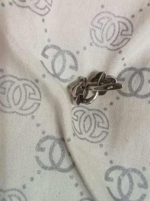 Серебрение серьги