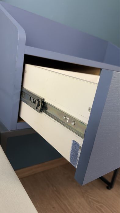Komplet 2 szafek nocnych niebieskich