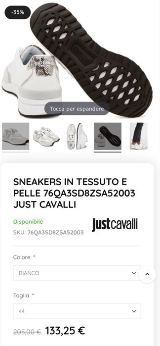 Just Cavalli 41.5 р. Action Basic Boss чоловічі кросівки