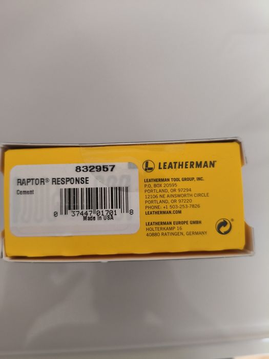 Multitool Leatherman Raptor Response Cement Gray  NOWY