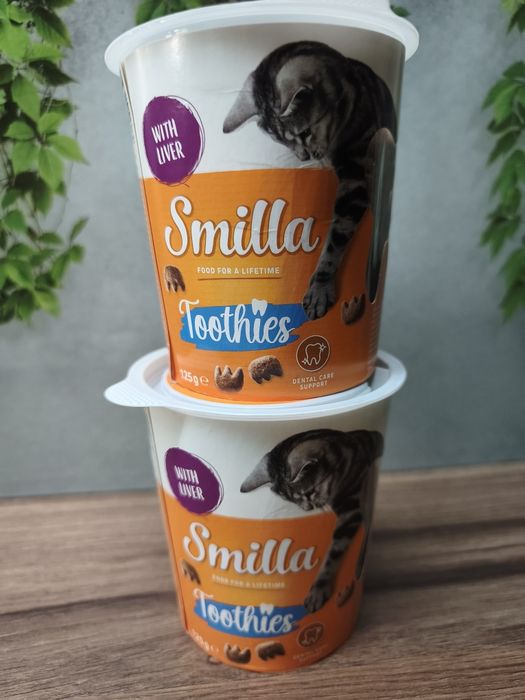 Sprzedam nowe przysmaki dla kota smilla toothies 2 sztuki po 125g