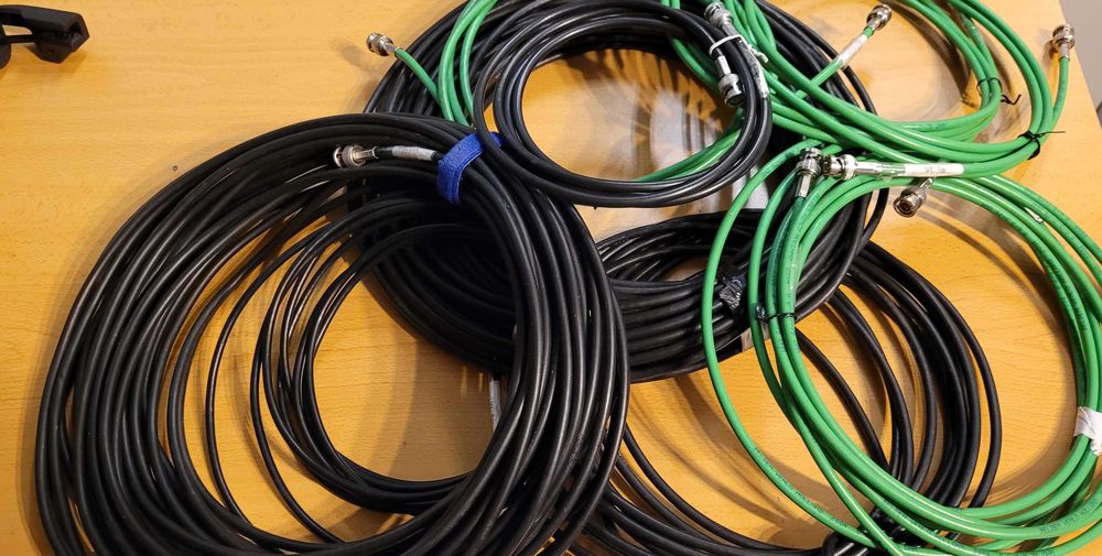 Cabos Vídeo fichas BNC