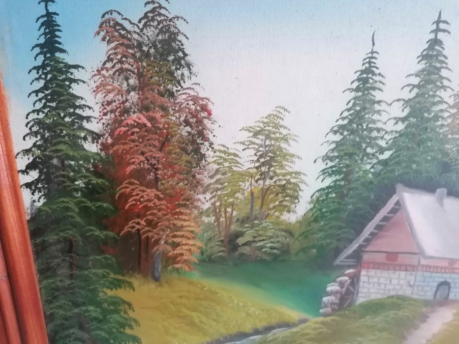 Obraz na płótnie w drewnianej ramie