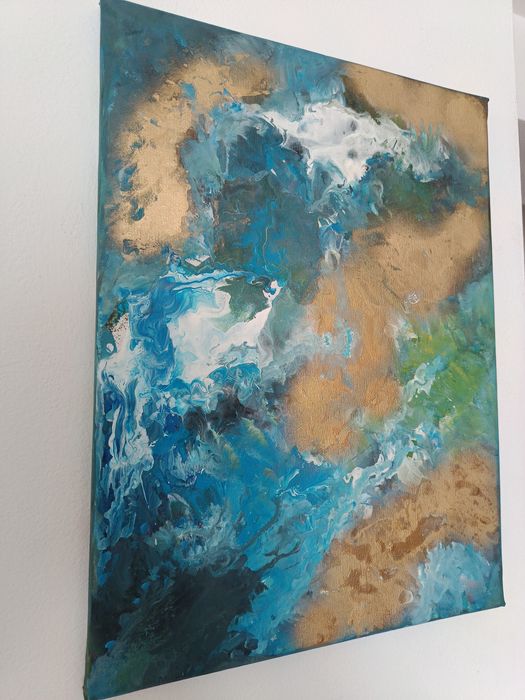 Obraz abstrakcja akryl 30x40cm
