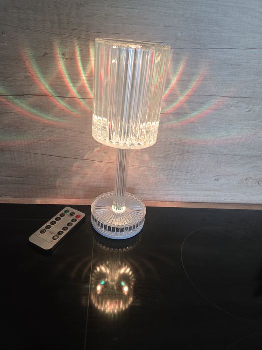 Nowa lampka nocna stołowa ledowe RGB USB z pilotem