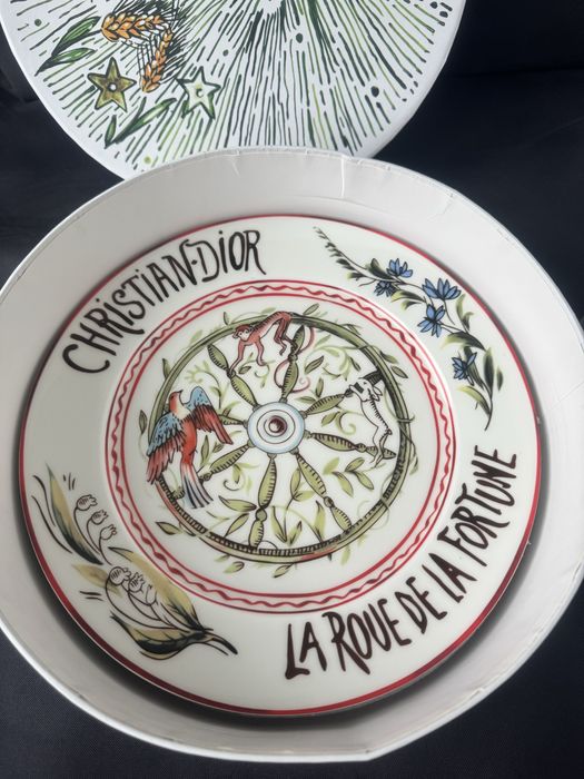 Talerze dior zestaw 4 sztuki nowy pudelko swieta wigilia prezet