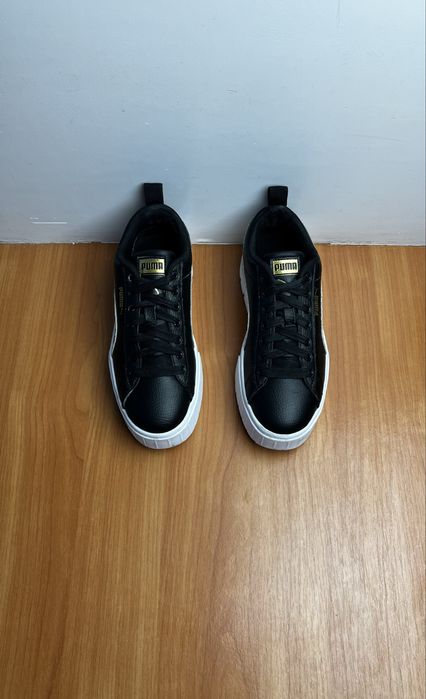 Кроссовки Puma Mayze Wild размер 38 оригинал высокие чёрные кожа пума