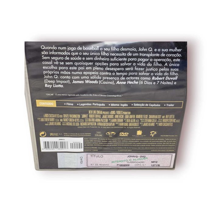 DVD “John Q.” – Denzel Washington | Golden Collection | Novo Selado