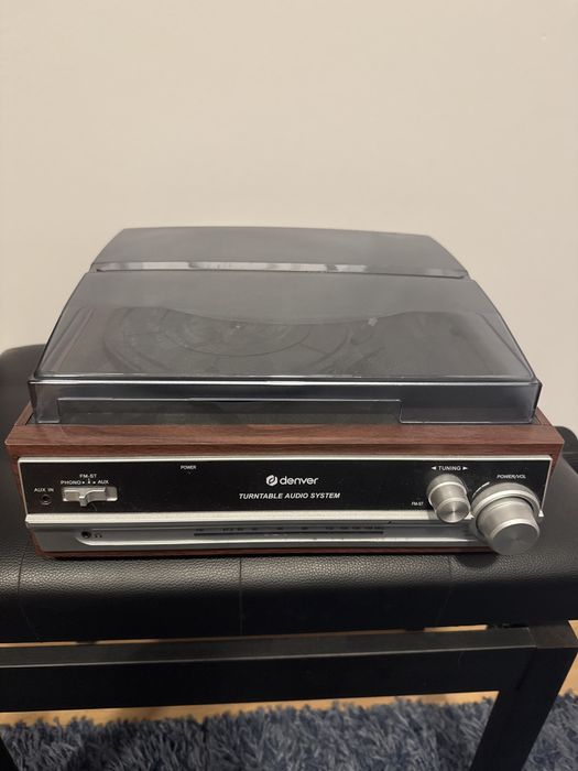 gramofon w stylu retro Denver VPR-190 plus płyty Winylowe