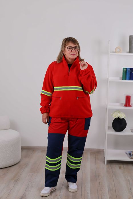 Флісова кофта ЕМД чоловіча| медична кофта утеплена ЕМД жіноча