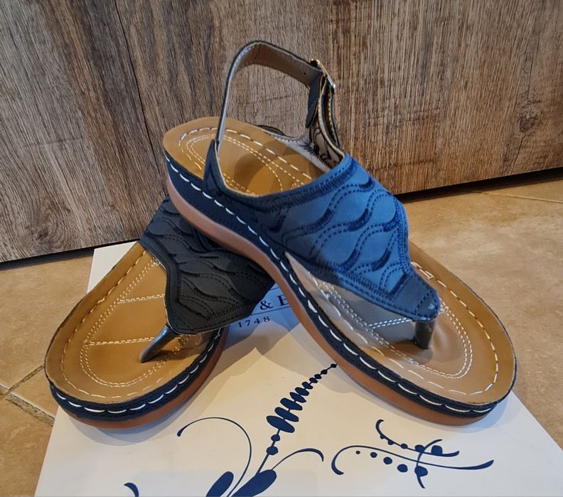 Nowe bez metki sandały japonki boho 37, mega lekkie