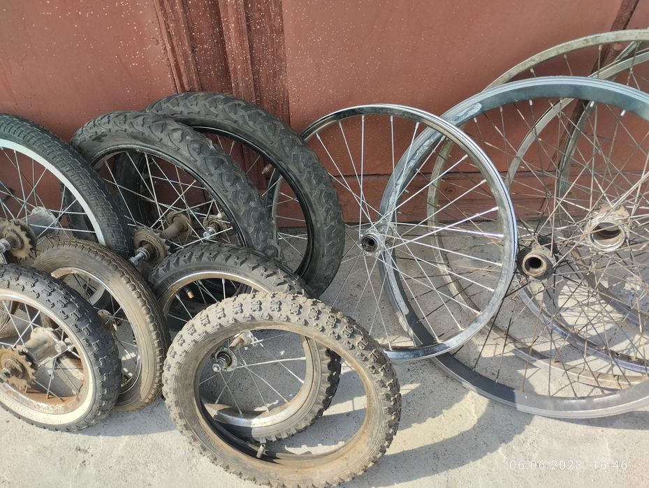 Колесо 10",12,5"(62*203),14",16" ,21",камеры обод каретка тачка