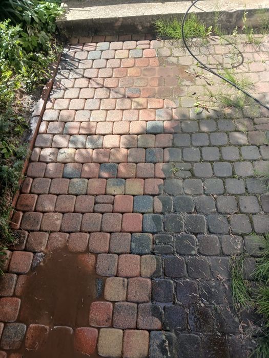 Mycie wysokociśnieniowe kostki brukowej