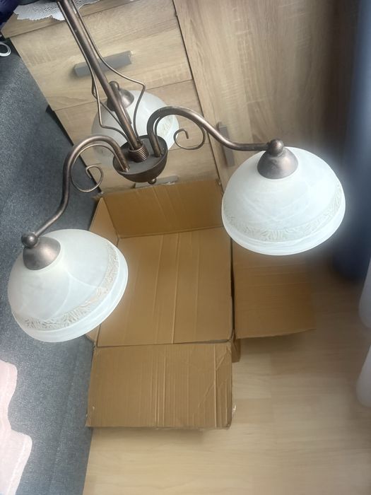 Żyrandol klasyczny Vintage z żarowkami