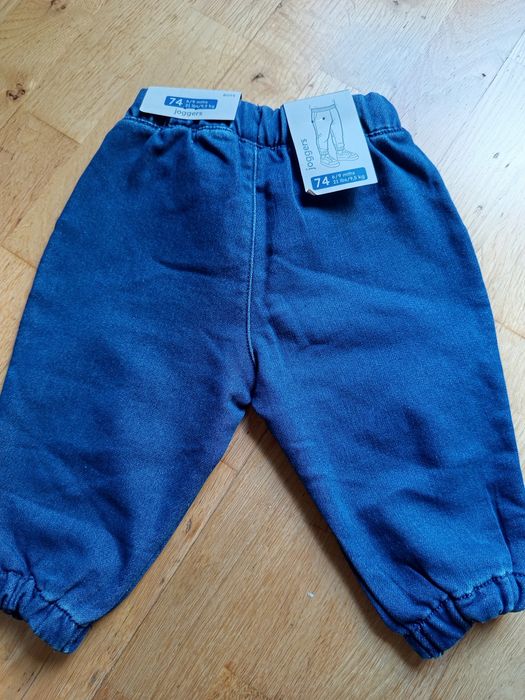 Nowe spodnie jeans chłopięce 74 cm