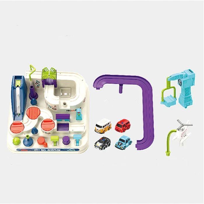 Interaktywny Tor Przeszkód Samochodowy 4 Auta 802A