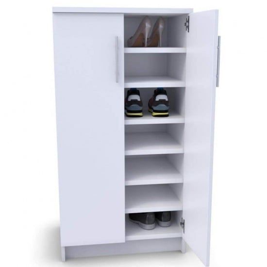 Шафа з полицями для одягу і взуття