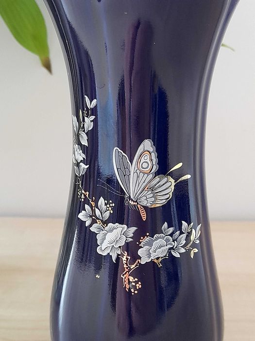 Kobaltowy wazon Apro Made in Romania