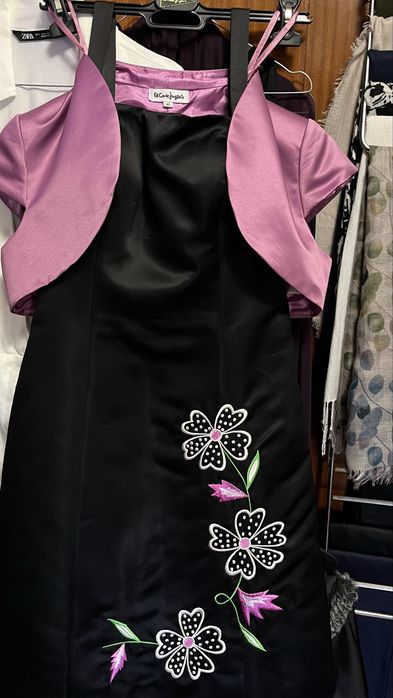 Vestido cetim de festa