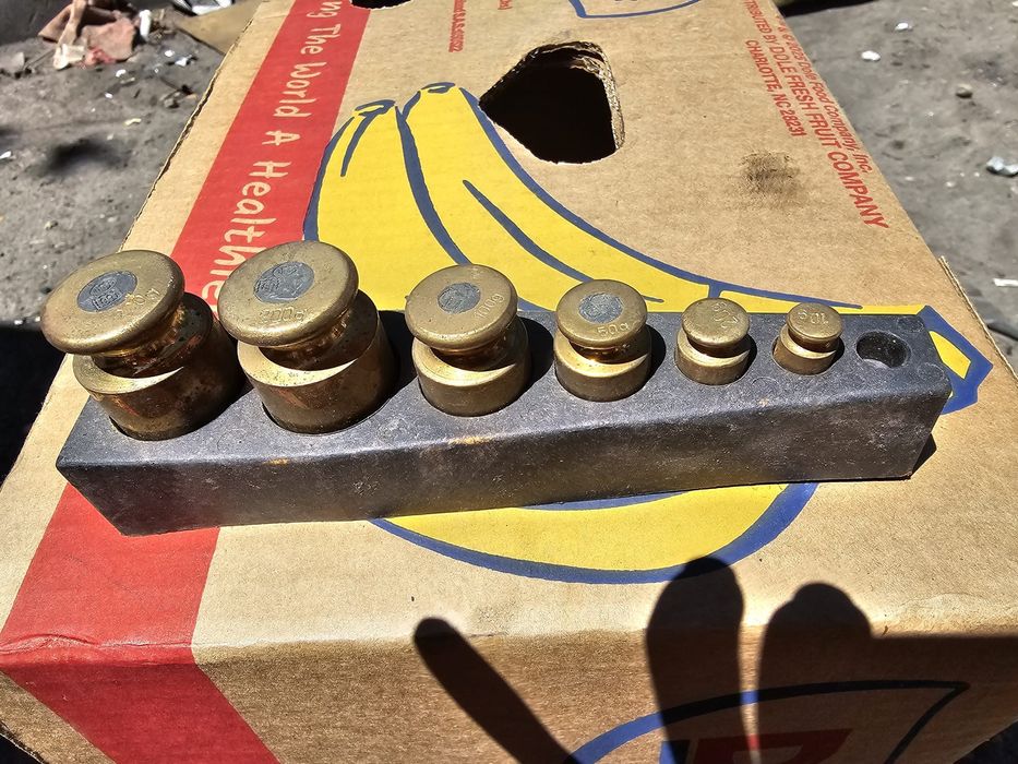 Odważniki mosiężne