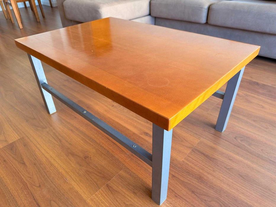 Elegante e robusto conjunto completo de móveis de sala em madeira maciça – Mesa + 4 Cadeiras + Aparador/móvel TV + 2 Cristaleiras + mesa de centro
