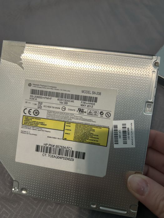 Dvd привід до ноутбука model ds-8a9sh і Sn 208