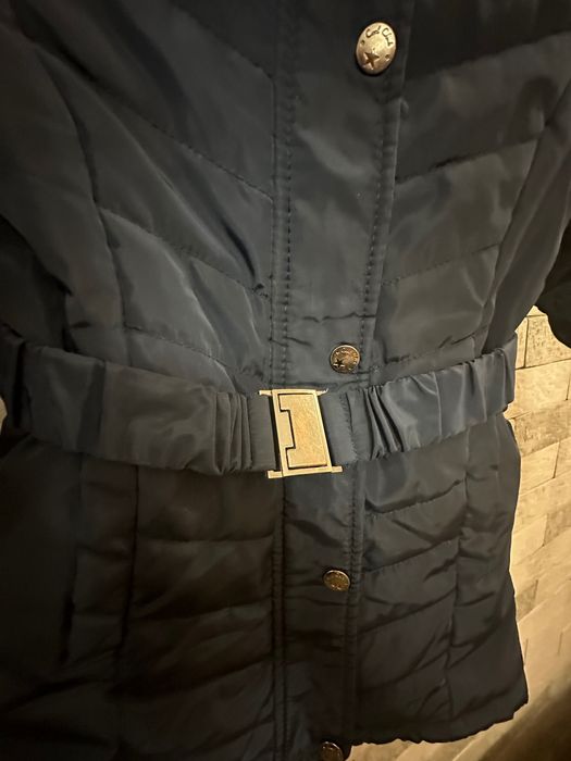 Куртка пальто довге утеплене демісезонне Cool club 110 см для дівчинки