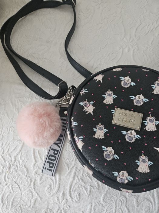 Mala tiracola cão pug da Oh my pop! Nova