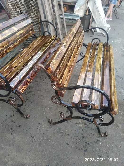 стол лавочка садовая