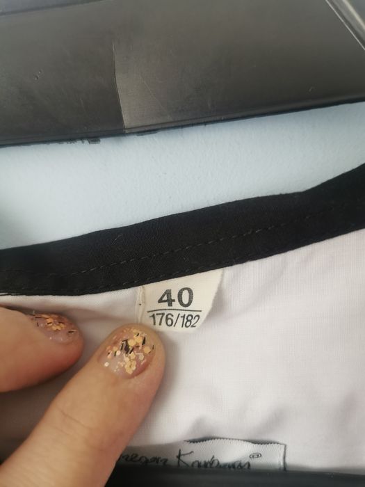 Biała koszula męska L