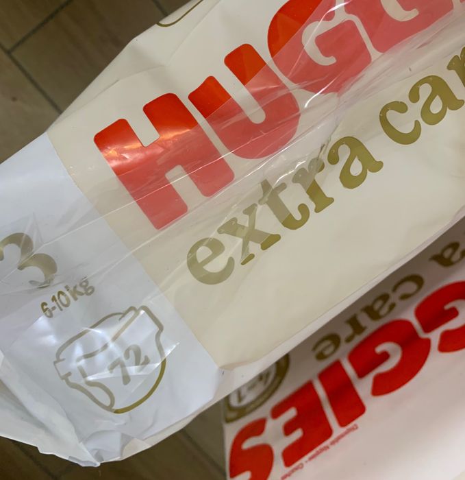 Памперсы Хагис екстра кеа  Підгузки Huggies Extra Care 60 шт