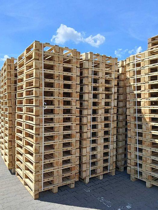 Nowa paleta drewniana 800x600 / półpaleta  –  solidna