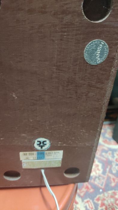 Par de colunad B&O Beovox 500 type 6207 anos 60 Bang& Olufsen