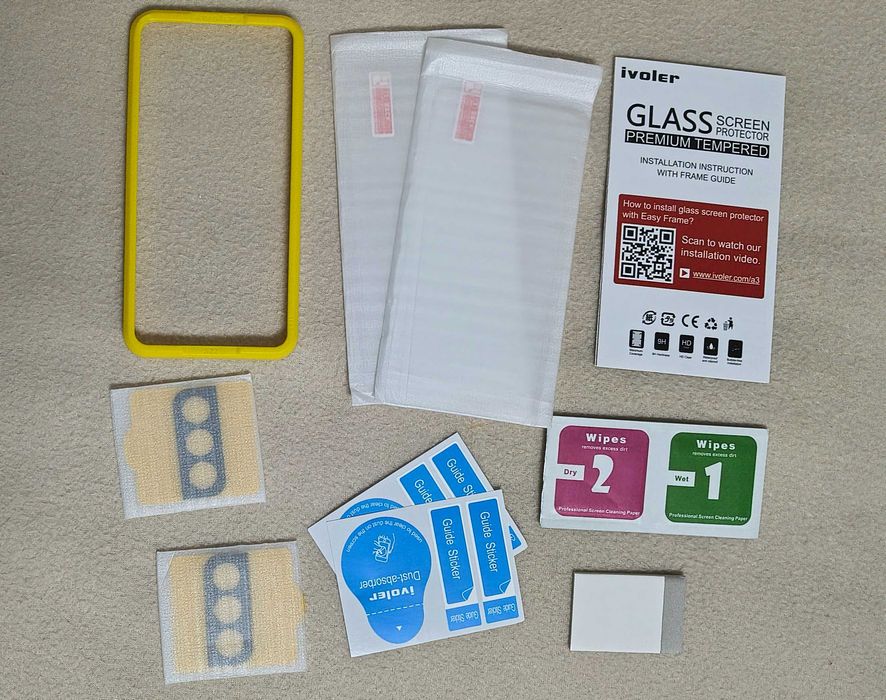 Szkło hartowane ivoler samsung S22 2szt., ochraniacz kamery