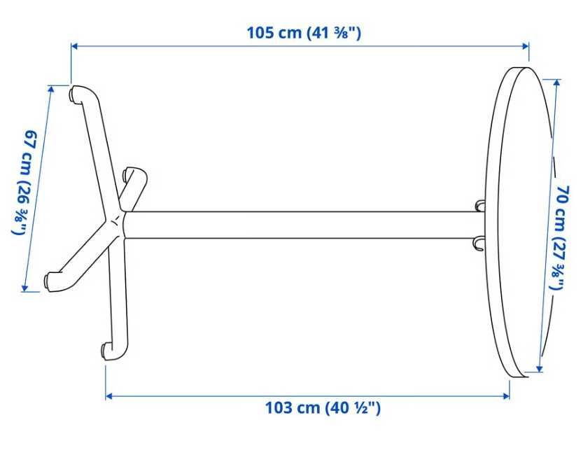 Mesa alta, antracite, 70 cm, modelo STENSELE