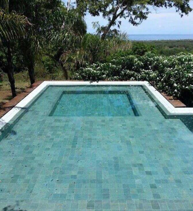 piscinas em pedra basalto verde hijau