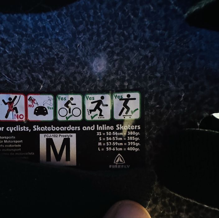 Kask FireFly, rower - deska