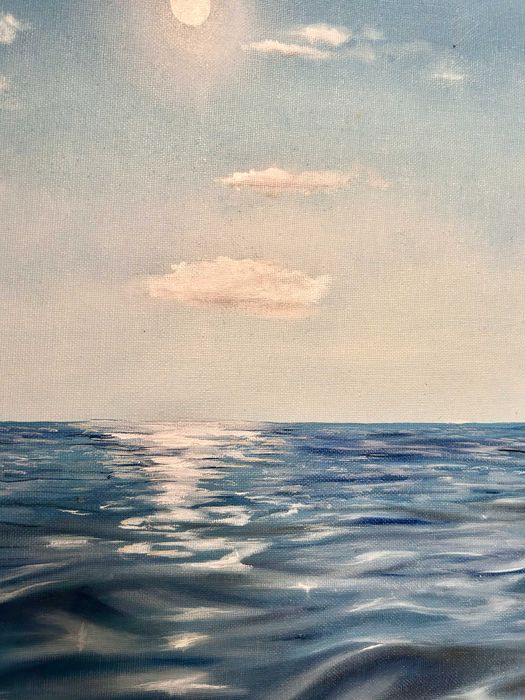 Quadro a oleo do mar431393326593495041